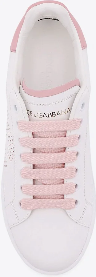 Portofino Perforated DG Logo Sneakers - Image 3