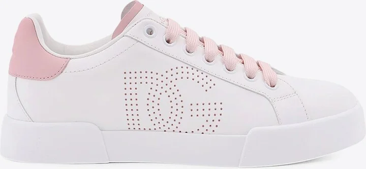 Portofino Perforated DG Logo Sneakers