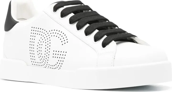 Portofino perforated-logo leather sneakers - Image 2