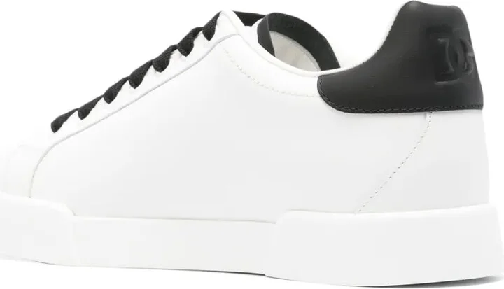 Portofino perforated-logo leather sneakers - Image 3