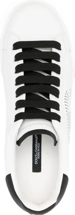 Portofino perforated-logo leather sneakers - Image 4