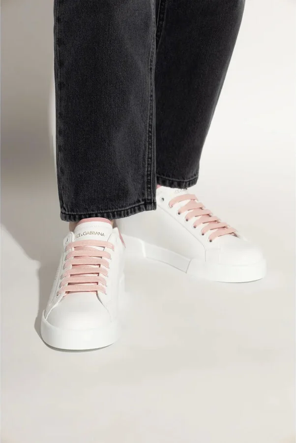 Portofino perforated-logo leather sneakers - Image 2