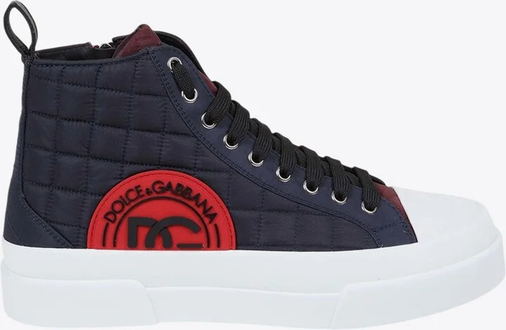 Portofino Quilted High-Top Sneakers