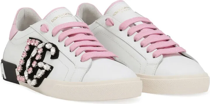 Portofino rhinestone-logo sneakers - Image 2