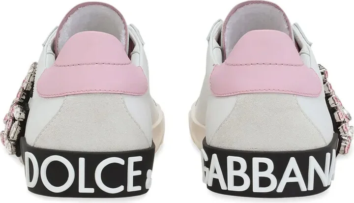Portofino rhinestone-logo sneakers - Image 3