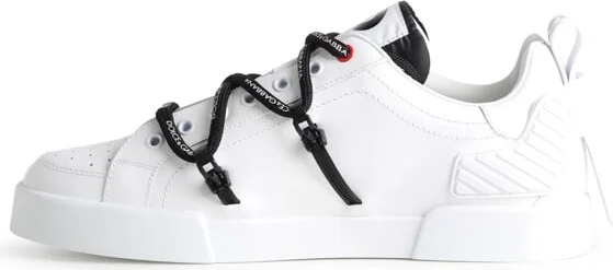 Portofino Sneaker In Calfskin And Patent Leather - Image 4