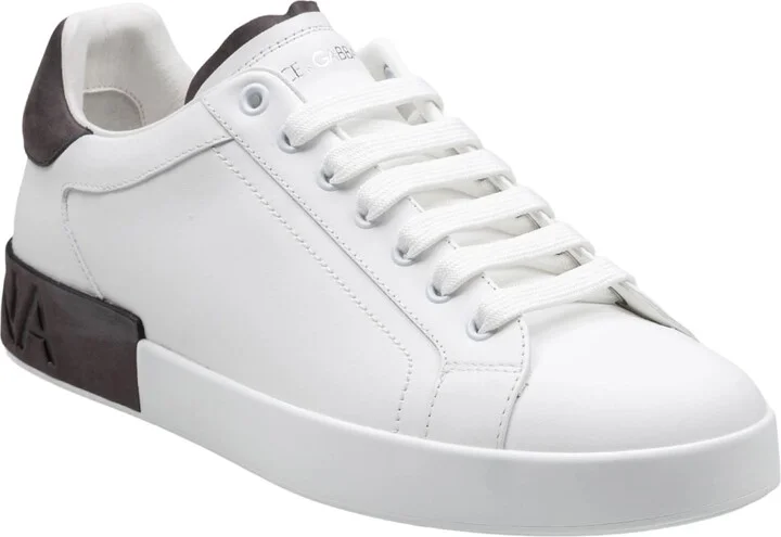 Portofino Sneakers In Black And White Leather - Image 2
