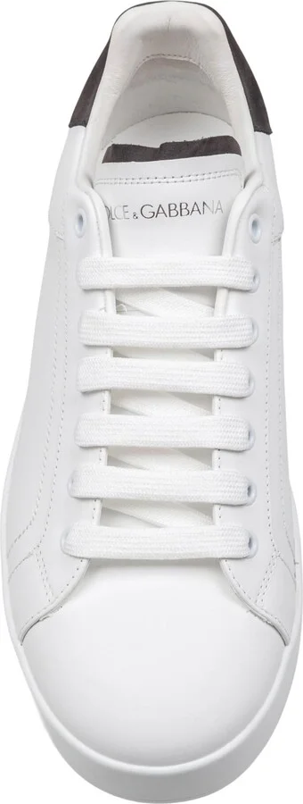 Portofino Sneakers In Black And White Leather - Image 3