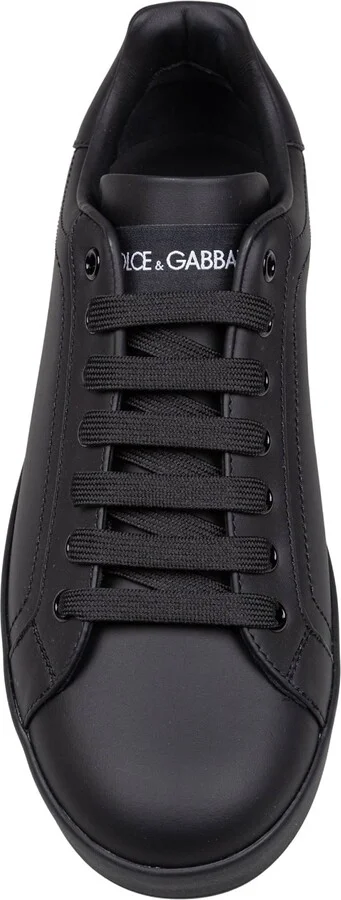 Portofino Sneakers In Black Calfskin - Image 3