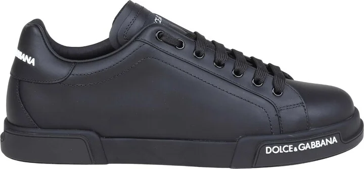 Portofino Sneakers In Black Nappa