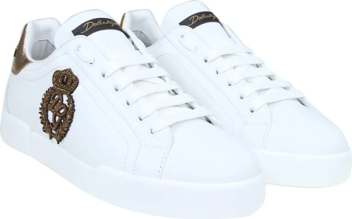 Portofino Sneakers In Leather With Side Crown Logo - Image 2