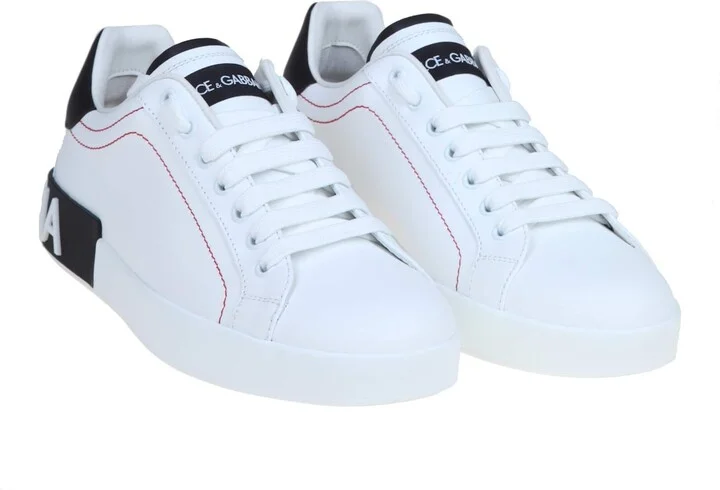 Portofino Sneakers In White Leather - Image 2