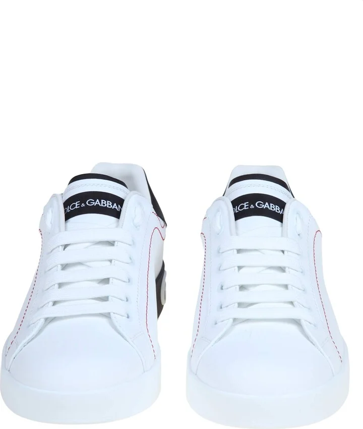Portofino Sneakers In White Leather - Image 3