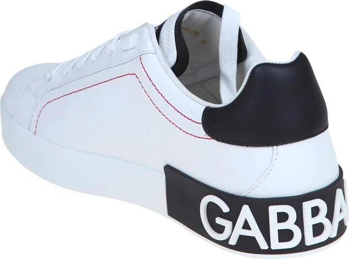 Portofino Sneakers In White Leather - Image 4