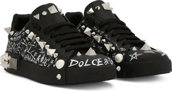 Portofino spike-stud low-top sneakers - Image 2