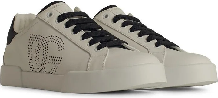 'portofino' White Leather Sneakers - Image 2