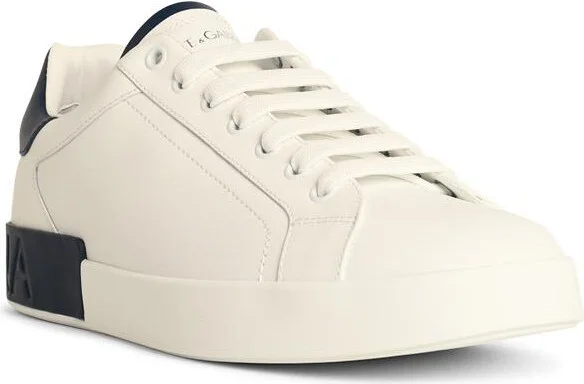 'portofino' White Leather Sneakers - Image 2