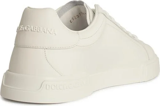 'portofino' White Leather Sneakers - Image 3