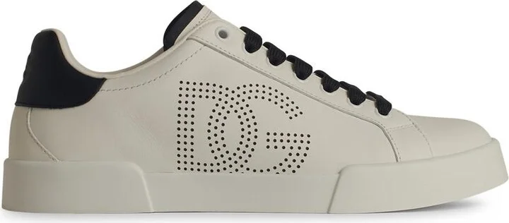 'portofino' White Leather Sneakers