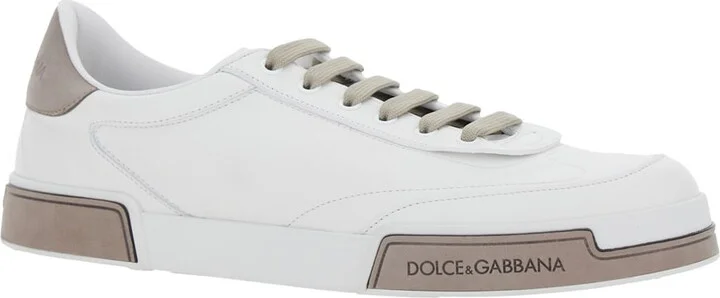 'portofino' White Sneaker With Logo Print On The Sole In Leather Man - Image 2