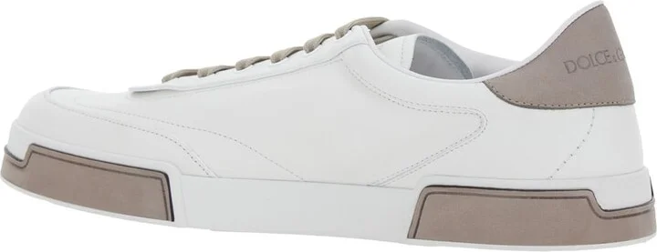 'portofino' White Sneaker With Logo Print On The Sole In Leather Man - Image 3