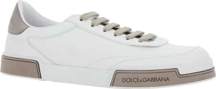 'Portofino' White Sneaker With Logo Print On The Sole In Leather Man - Image 2