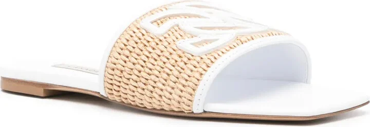 Portofino woven-raffia slides - Image 2
