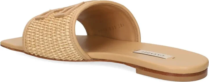 Portofino woven-raffia slides - Image 3