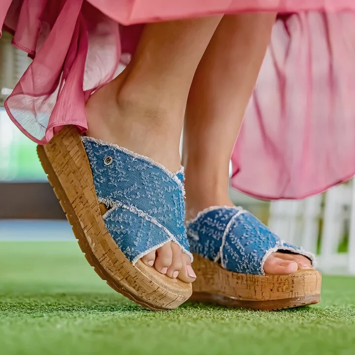Posey Platform Wedge Slide Sandal - Image 5