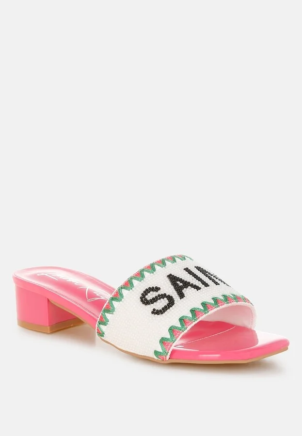 Poshta Saint Tropez Beaded Slip-On Heels - Image 7