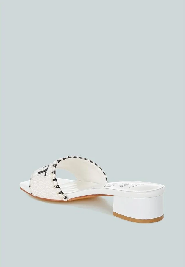 Poshta Saint Tropez Beaded Slip-On Heels - Image 9