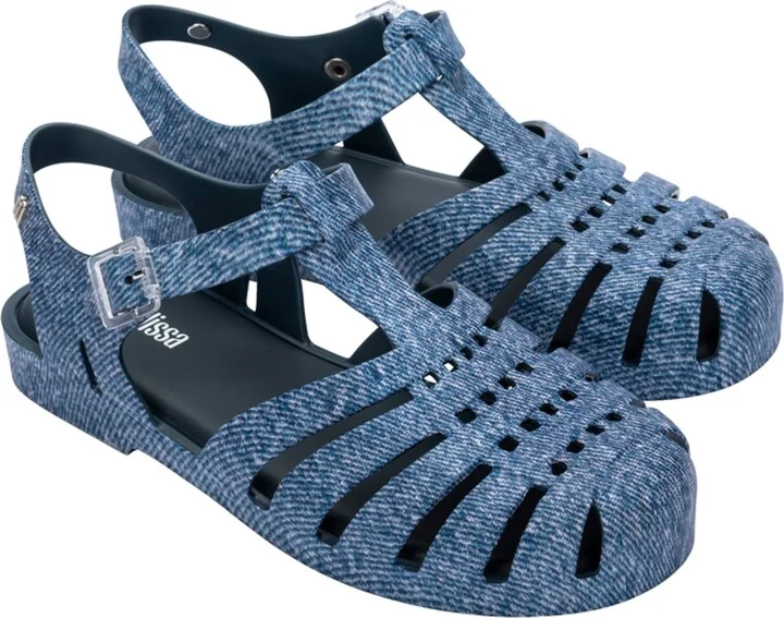 Possession Denim Print Fisherman Sandal