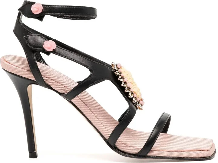 Postiano 95mm charm-strap sandals