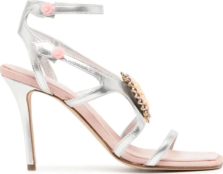 Postino 95mm charm-strap sandals