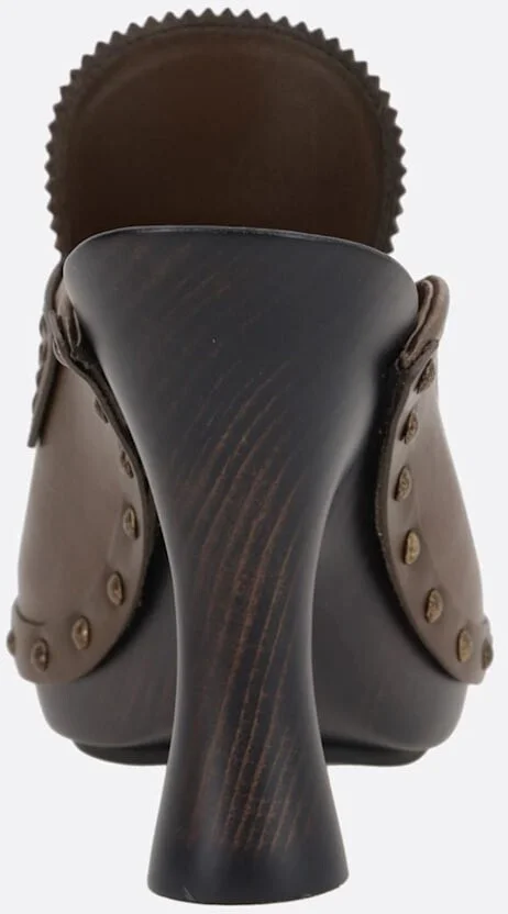Potter Clogs In Smooth Leather - Image 3