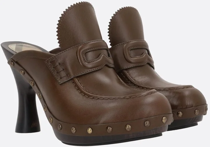 Potter Clogs In Smooth Leather - Image 2