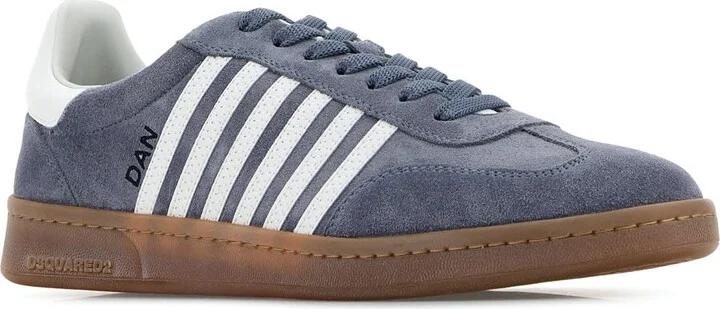 Powder Blue Suede Boxer Sneakers - Image 2