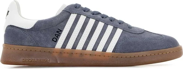 Powder Blue Suede Boxer Sneakers