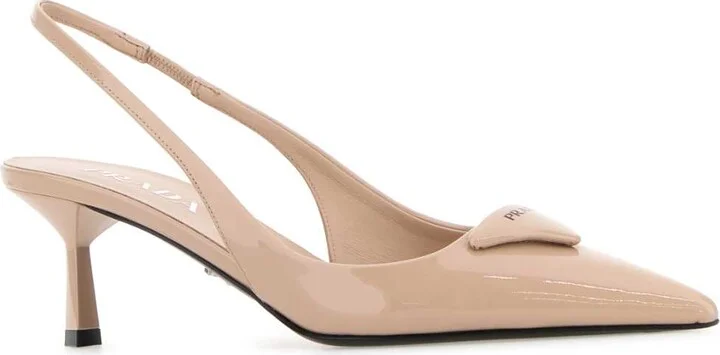 Powder Pink Leather Pumps - Image 2