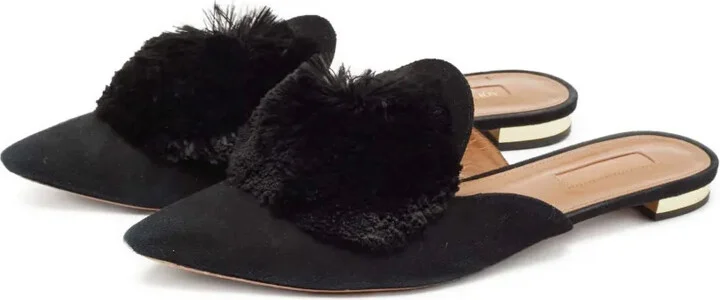 Powder Puff pointed-toe mules - Image 2