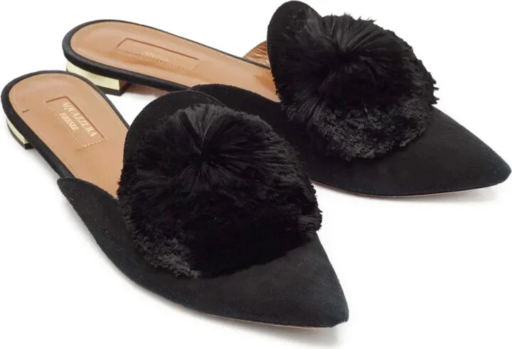Powder Puff pointed-toe mules - Image 3