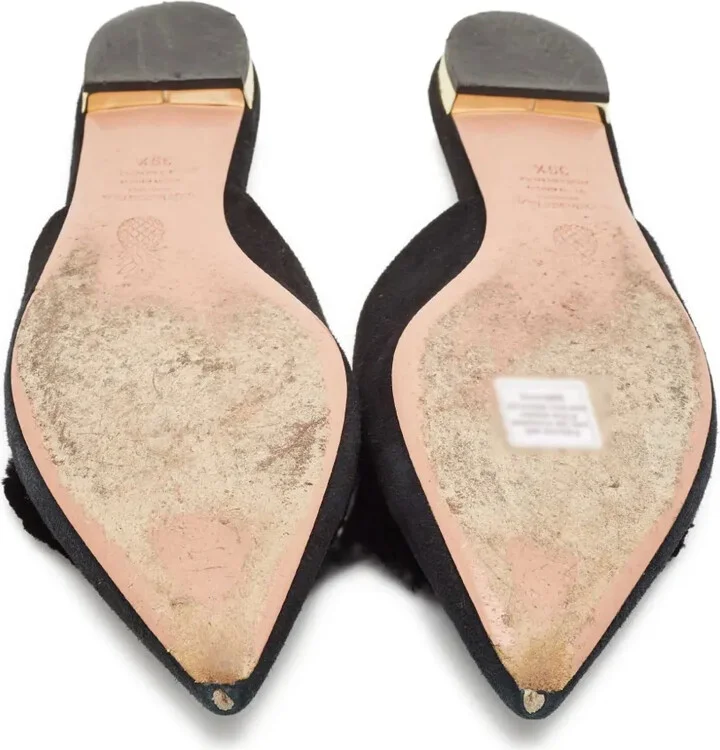 Powder Puff pointed-toe mules - Image 5