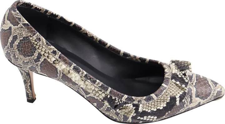 Poween Pumps in Phyton-skin Leather