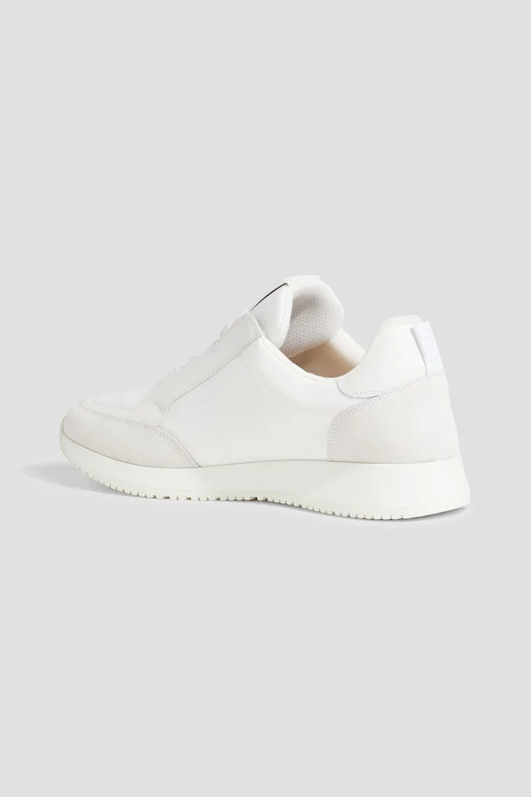 Powell suede-trimmed leather sneakers - Image 3