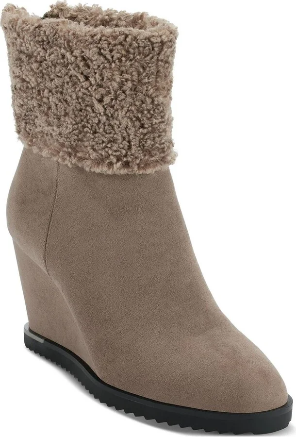Powell Womens Zipper Wedge Boots