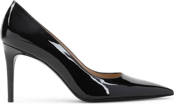 Power 85 Black Patent Leather Pumps