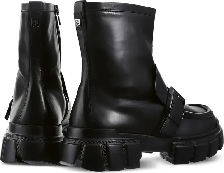 Power chunky-sole leather ankle boots - Image 3
