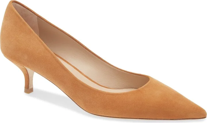Power Pointed Toe Kitten Heel Pump