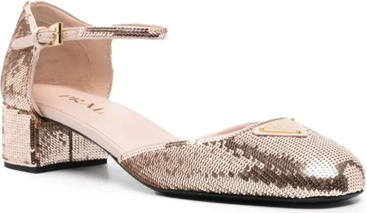 Prada 35Mm Sequined Pumps - Image 2