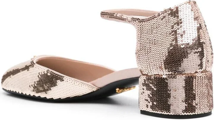Prada 35Mm Sequined Pumps - Image 3
